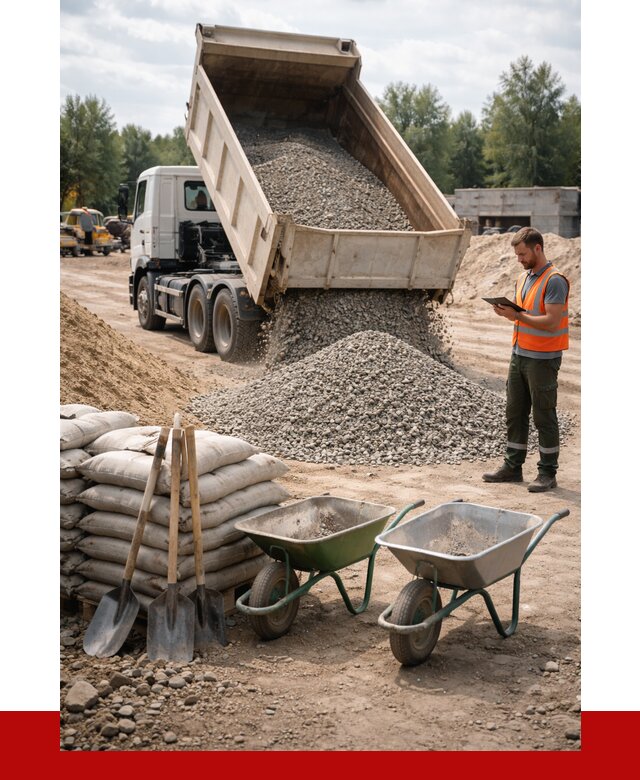 Доставка нерудных материалов в Мичуринске от 1242 руб. | ПРОНЕРУДМчр