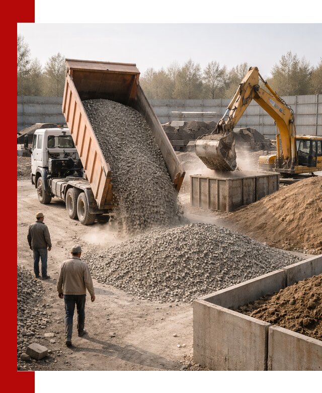 Доставка нерудных материалов с погрузкой и разгрузкой в Мичуринске