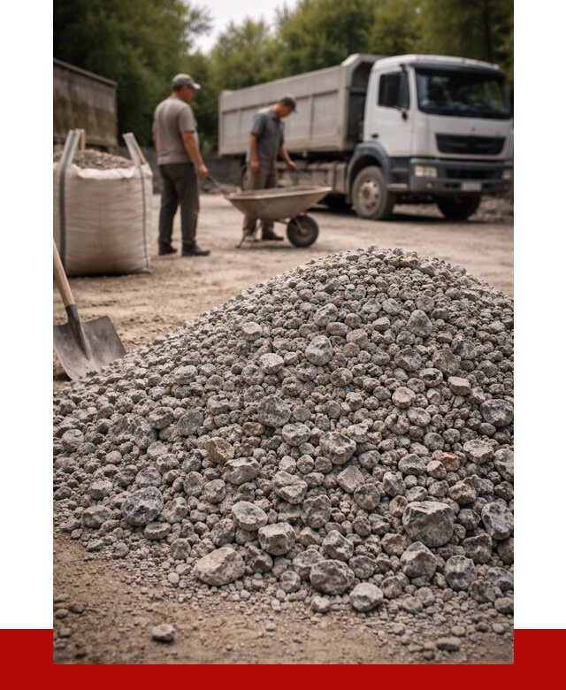 Гранитный щебень фракция 20-40 в Мичуринске от 3313 руб. ПРОНЕРУДМчр