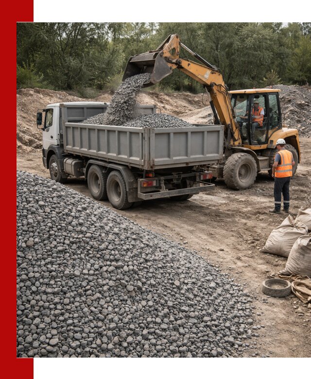 Доставка гравийного щебня в Мичуринске оптом и в розницу