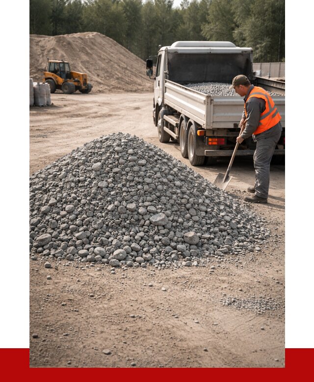 Гравийный щебень фракция 5-10 в Мичуринске от 2278 р. | ПРОНЕРУДМчр