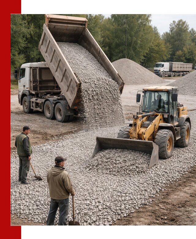 Купить гравийный щебень фракция 20-40 в Мичуринске с доставкой