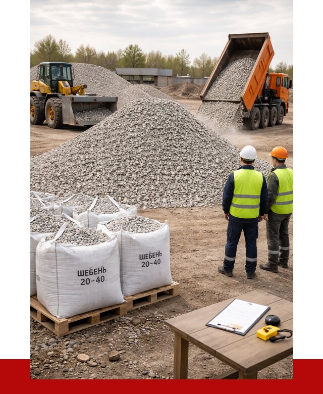 Известняковый щебень 20-40 в Мичуринске от 2174 р. ПРОНЕРУДМчр