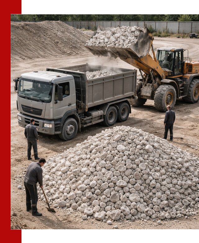 Известняковый щебень фракция 70–150 с доставкой в Мичуринске