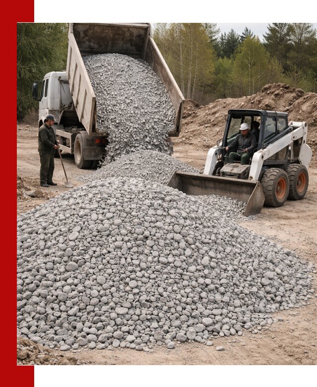 Доставка доломитового щебня в Мичуринске напрямую от карьера