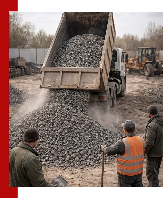 Доставка шлакового щебня в удобные сроки по выгодной цене в Мичуринске