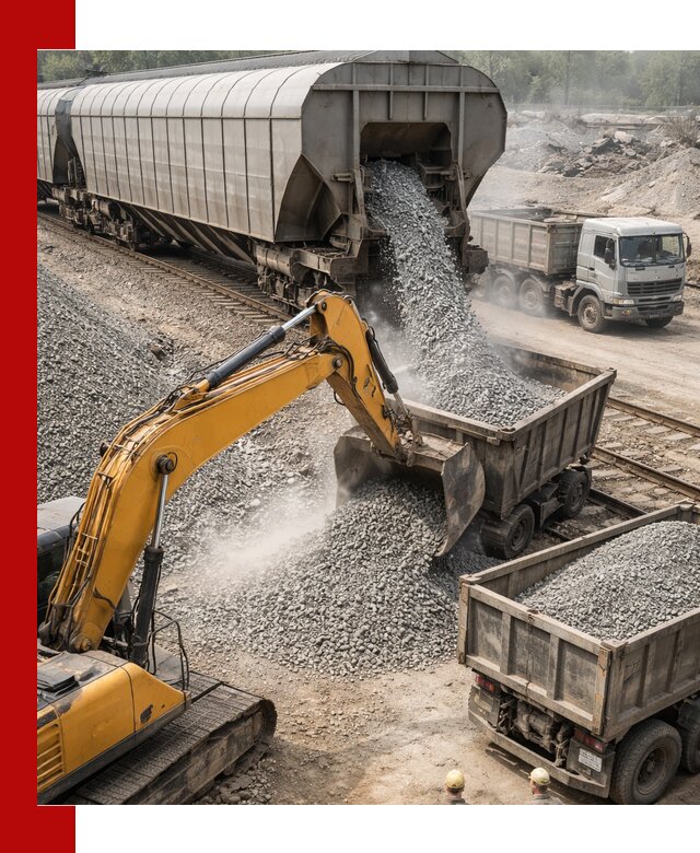 Доставка железнодорожного щебня в Мичуринске крупными партиями быстрого отгруза