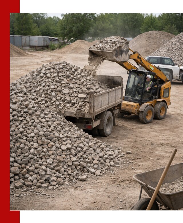 Доставка вторичного щебня в Мичуринске для строительных работ