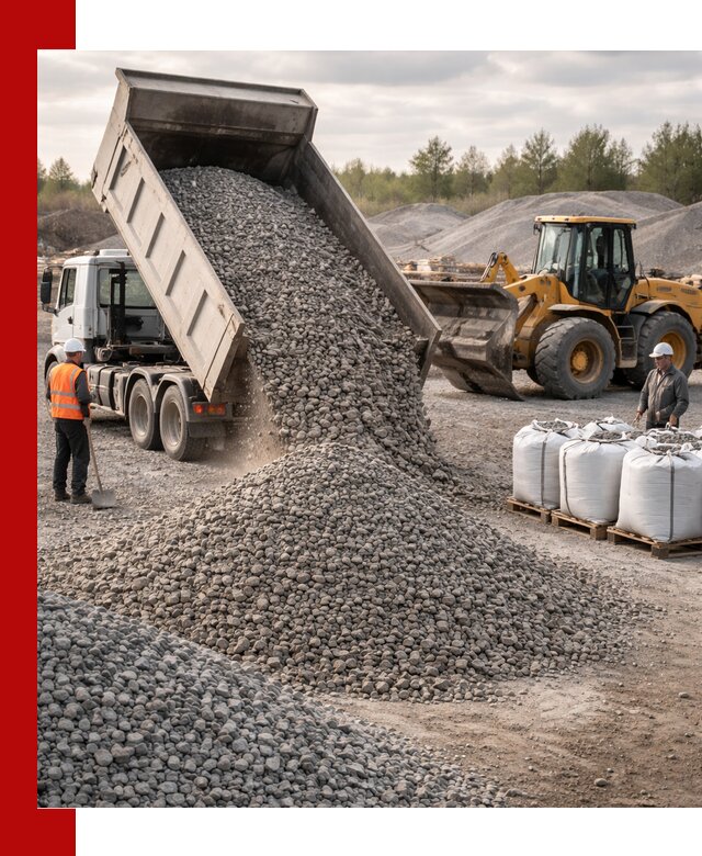 Бетонный щебень фракция 5–20 с доставкой в Мичуринске