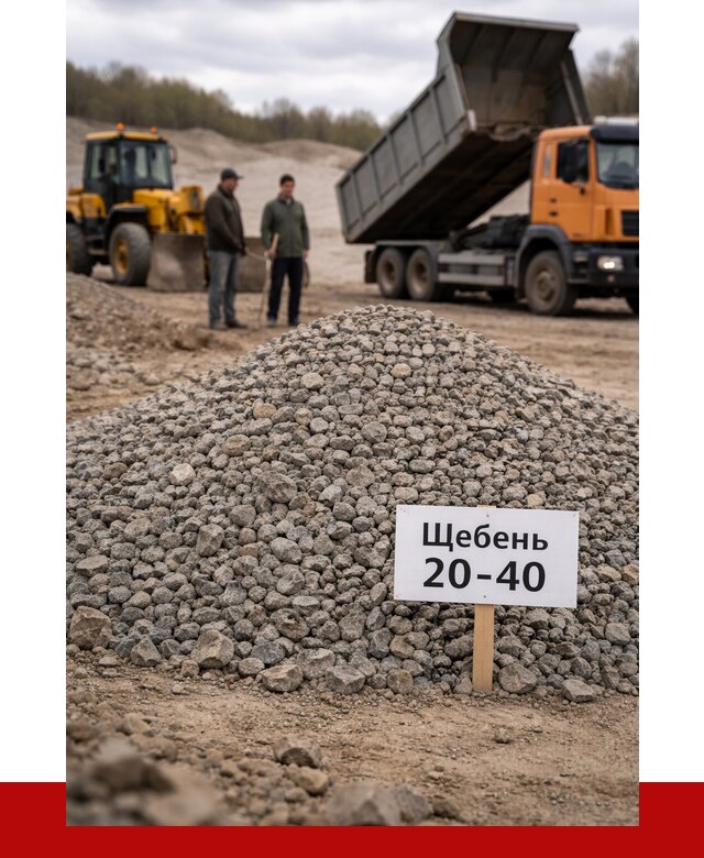 Бетонный щебень фракция 20-40 в Мичуринске от 2537 р. | ПРОНЕРУДМчр