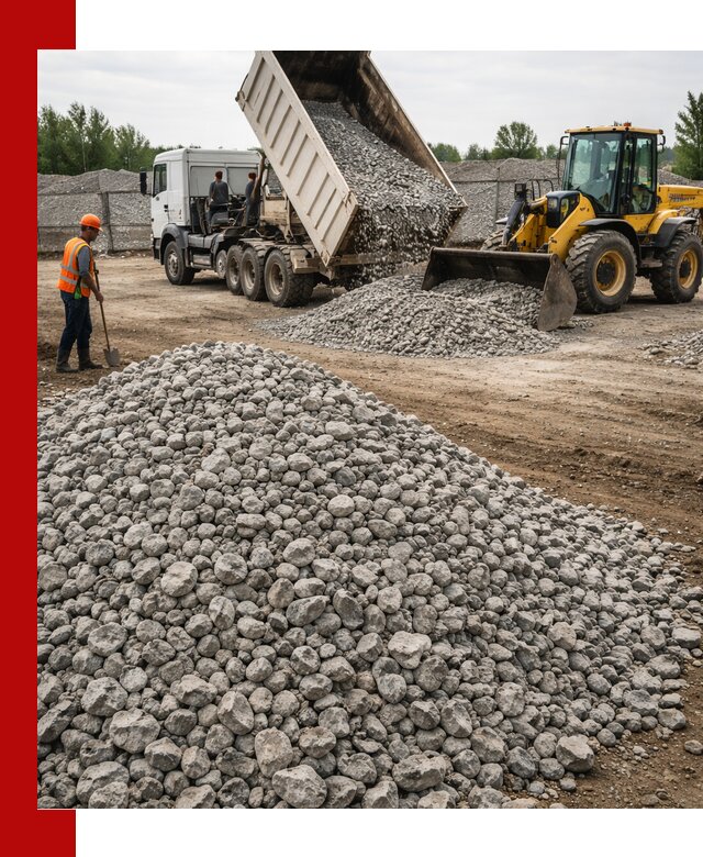 Доставка бетонного щебня фракции 40-70 в Мичуринске