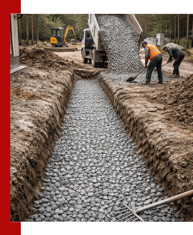 Щебень для дренажа с доставкой в Мичуринске высокого качества