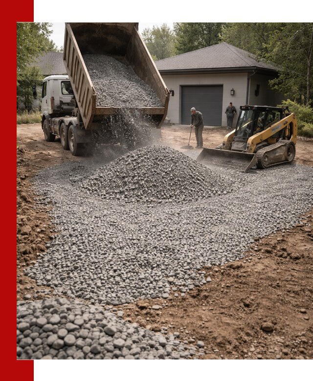 Щебень для парковки в Мичуринске: доставка и укладка качественного материала