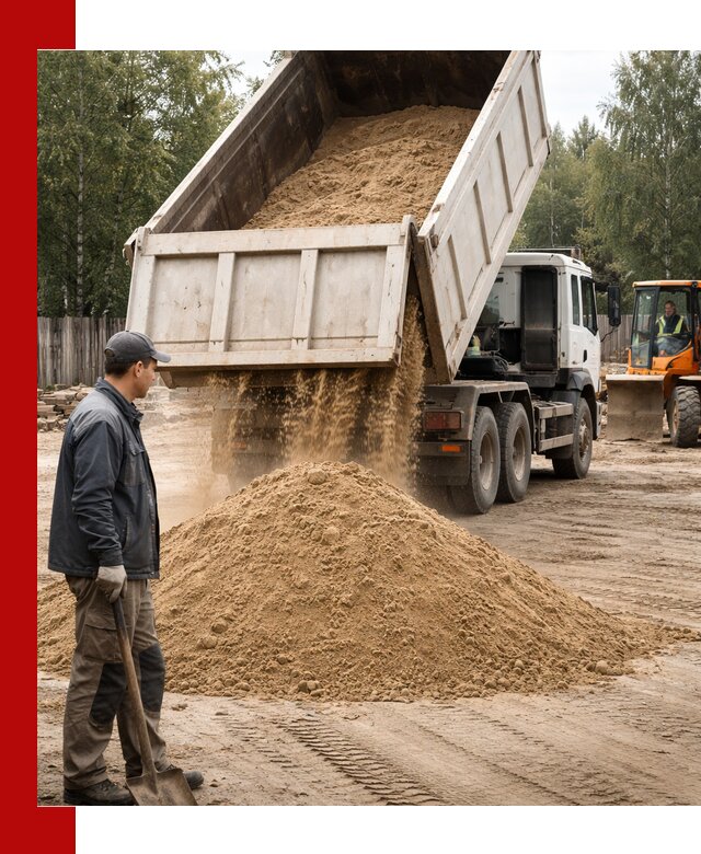 Доставка и продажа песка с разгрузкой в Мичуринске