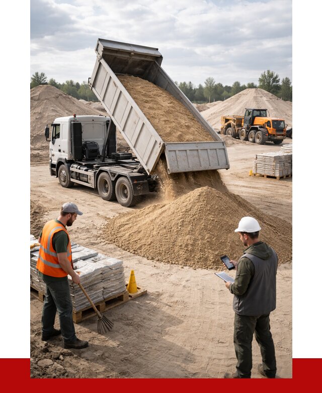 Карьерный песок с доставкой в Мичуринске от 3727 р. ПРОНЕРУДМчр