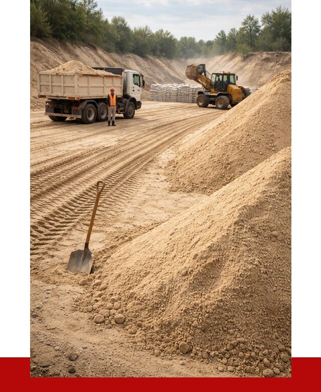 Карьерный песок мелкозернистый в Мичуринске от 9319 р. | ПРОНЕРУДМчр