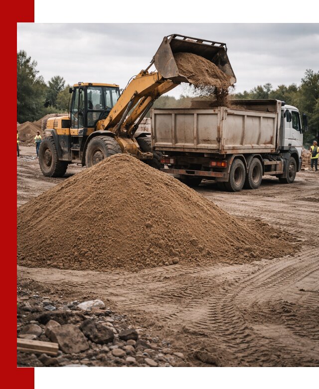 Доставка речного песка навалом в Мичуринске быстро и выгодно