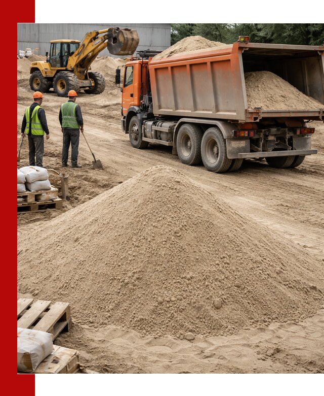 Доставка и продажа мытого речного песка в Мичуринске