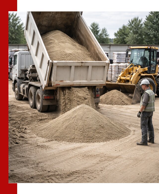 Поставка и доставка песка для бетона в Мичуринске