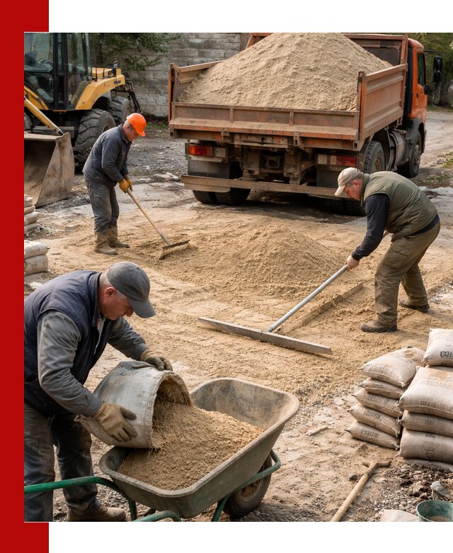 Поставка песка для стяжки в Мичуринске с быстрой доставкой