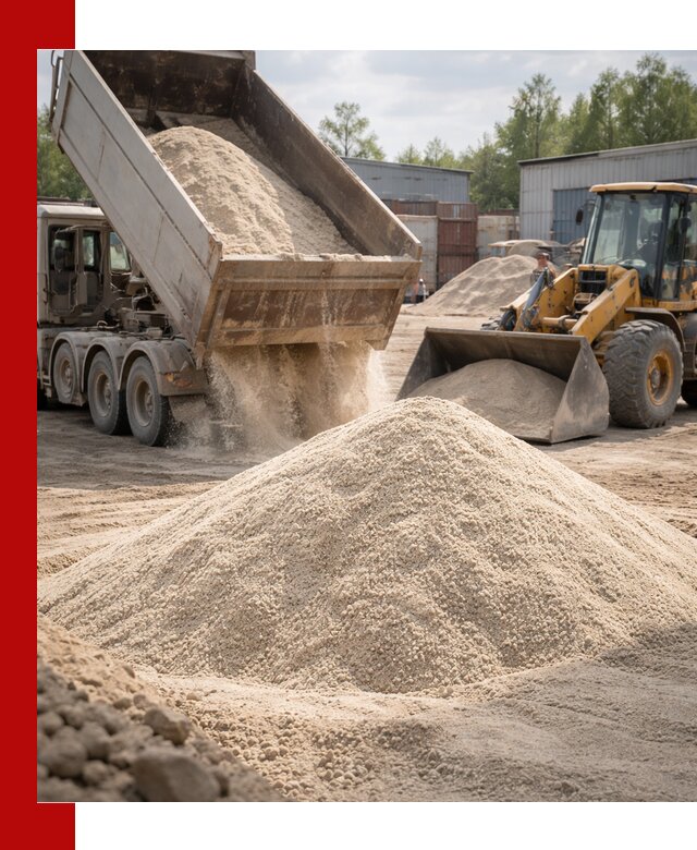 Кварцевый песок с доставкой в Мичуринске для строительных работ