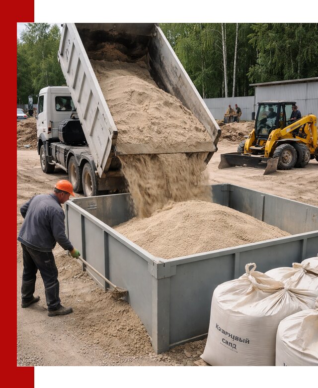 Кварцевый песок для фильтра в Мичуринске — доставка и качество