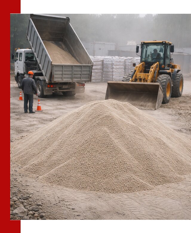 Кварцевый песок фракция 0–8 для стройработ в Мичуринске