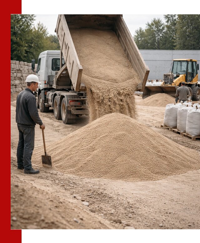 Кварцевый песок фракция 0–3 мм с доставкой в Мичуринске