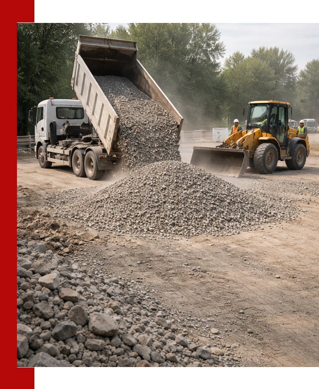 Гравий фракция 5–20 доставка в Мичуринске оптом и в розницу