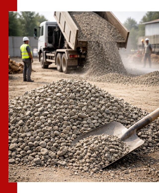 Доставка гравия фракции 20-40 в Мичуринске с самосвалами