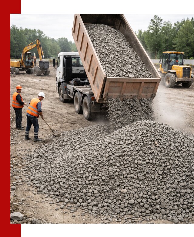 Доставка гравия фракции 40-70 в Мичуринске оптом и в розницу