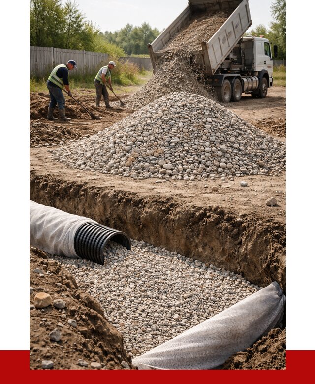 Гравий для дренажа в Мичуринске от 2278 р., доставка ПРОНЕРУДМчр