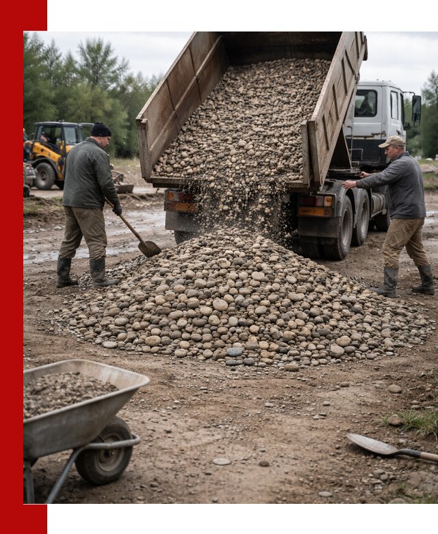Доставка гальки речной оптом и в розницу в Мичуринске