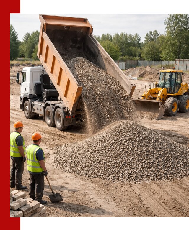 Доставка щебёночно-песчаной смеси ЩПС С7 в Мичуринске