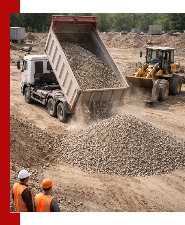 Щебень с песком (ЩГПС С2) с доставкой в Мичуринске