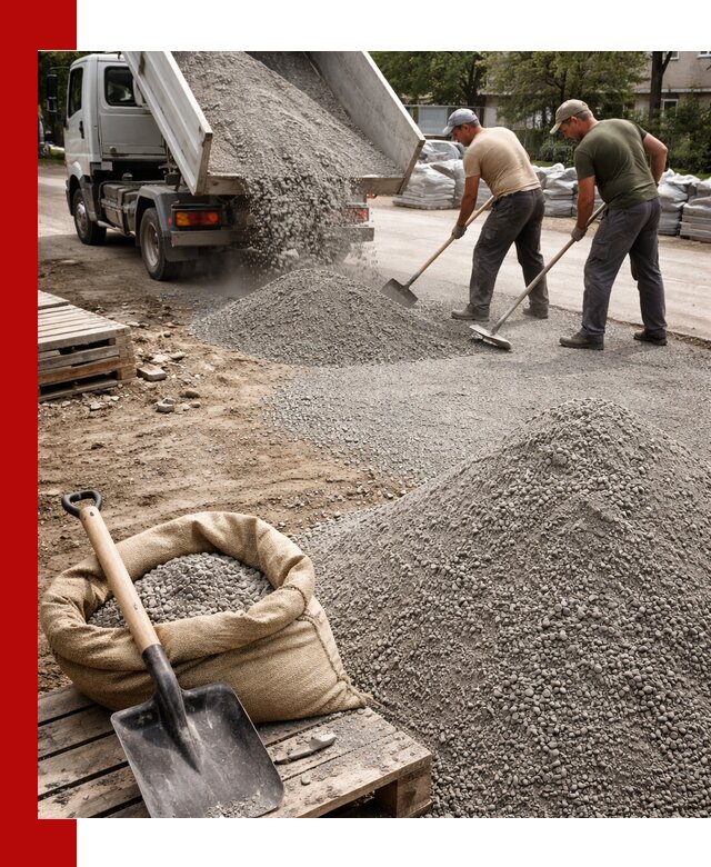 Отсев для тротуарной плитки в Мичуринске — доставка и укладка