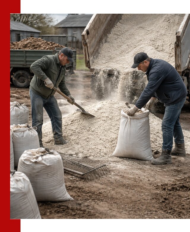 Доставка извести пушонки в Мичуринске оптом и мелким оптом