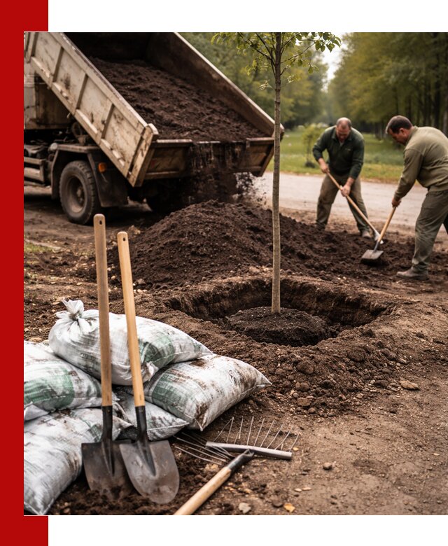 Грунт для посадки деревьев в Мичуринске — доставка и подготовка почвы