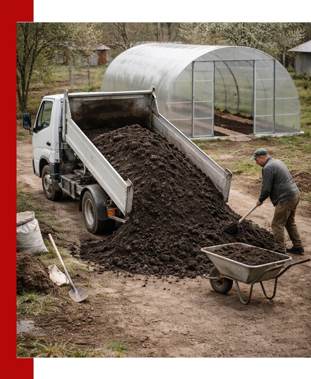 Чернозем для теплицы с доставкой в Мичуринске