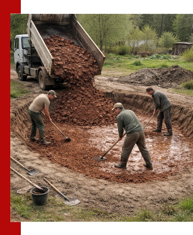 Купить качественную глину для пруда в Мичуринске