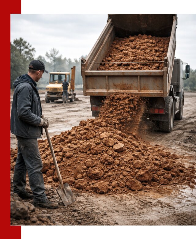Глина для засыпки в Мичуринске с доставкой самосвалами