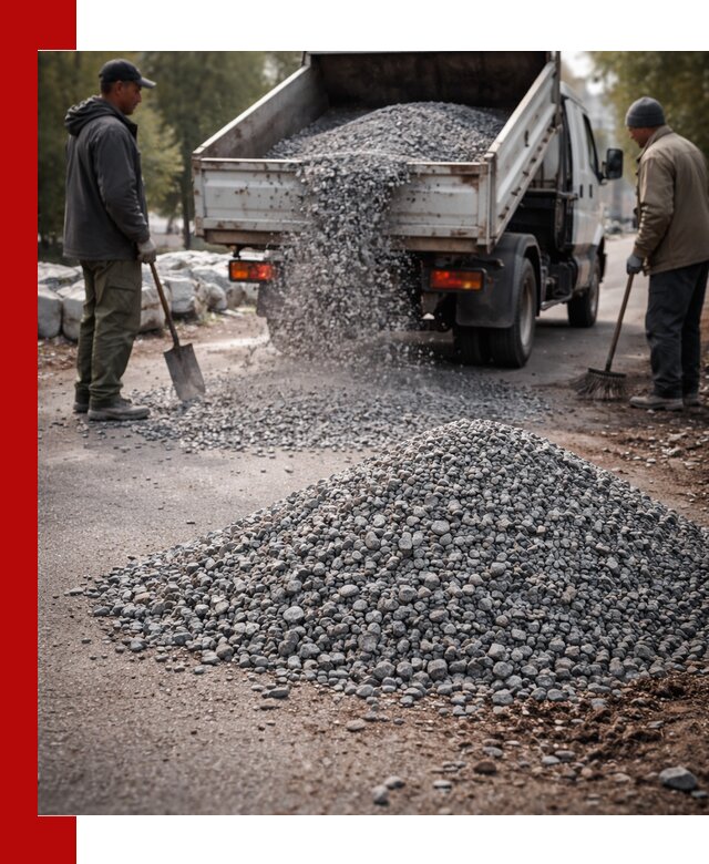 Гранитная крошка для посыпки дорог и тротуаров в Мичуринске