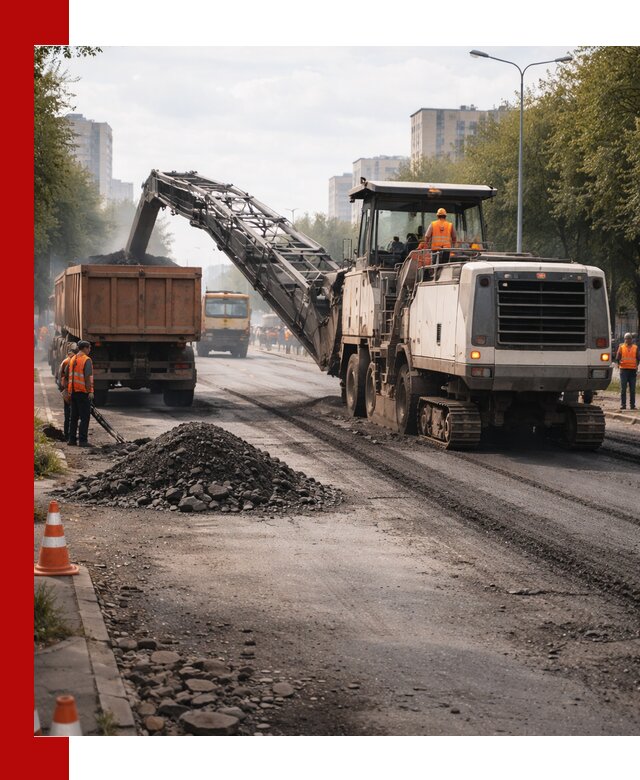 Фрезерованный асфальт в Мичуринске — удаление и вывоз старого покрытия