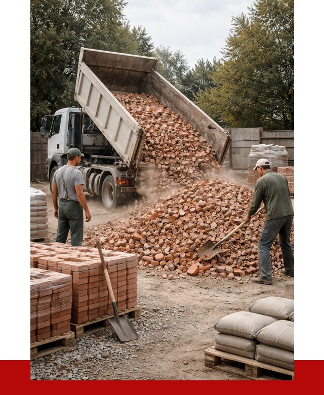 Бой кирпича в Мичуринске с доставкой от 4349 руб/куб | ПРОНЕРУДМчр