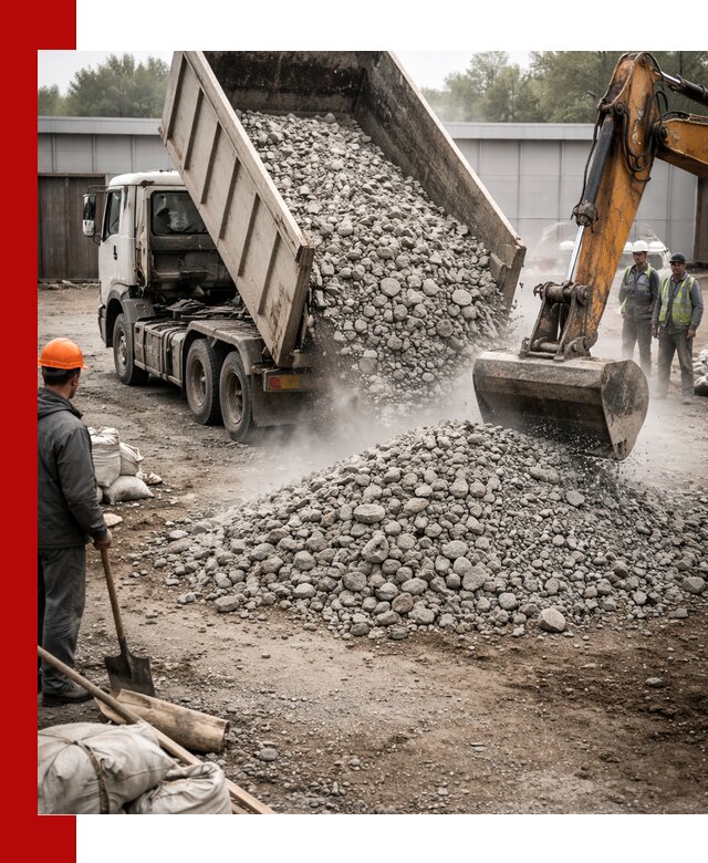 Доставка дробленого бетона в Мичуринске оптом и в розницу
