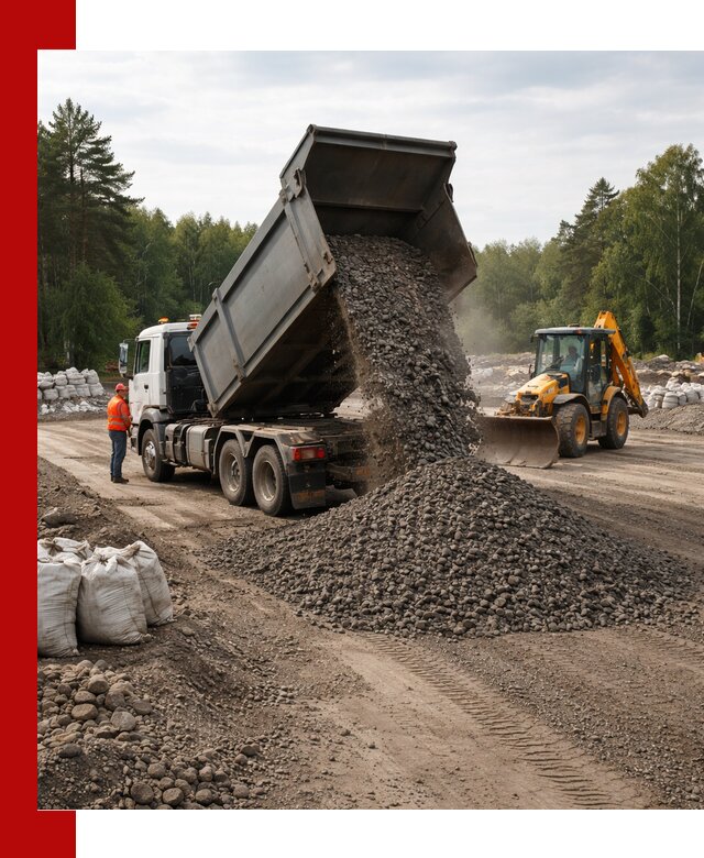 Доставка дробленого асфальта в Мичуринске для дорожных работ