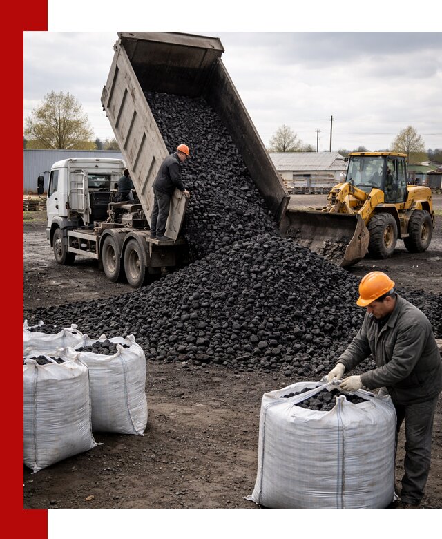 Доставка каменного угля в Мичуринске оптом и в розницу