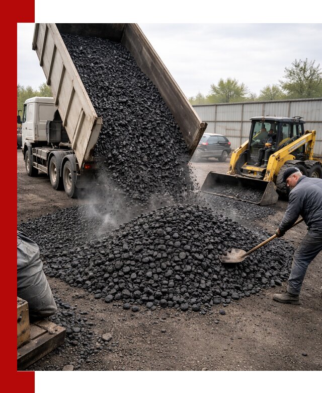 Доставка угля орех в Мичуринске оптом и в розницу