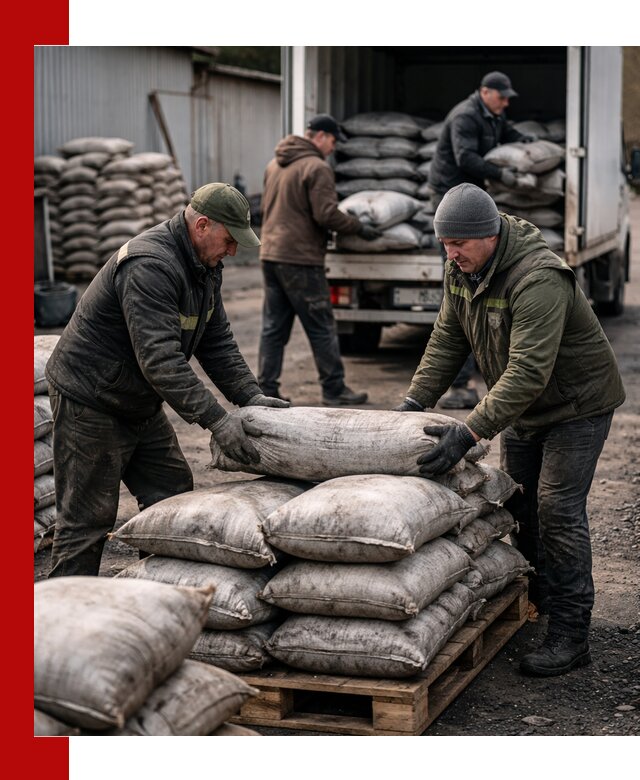 Доставка угля в мешках по выгодным ценам в Мичуринске