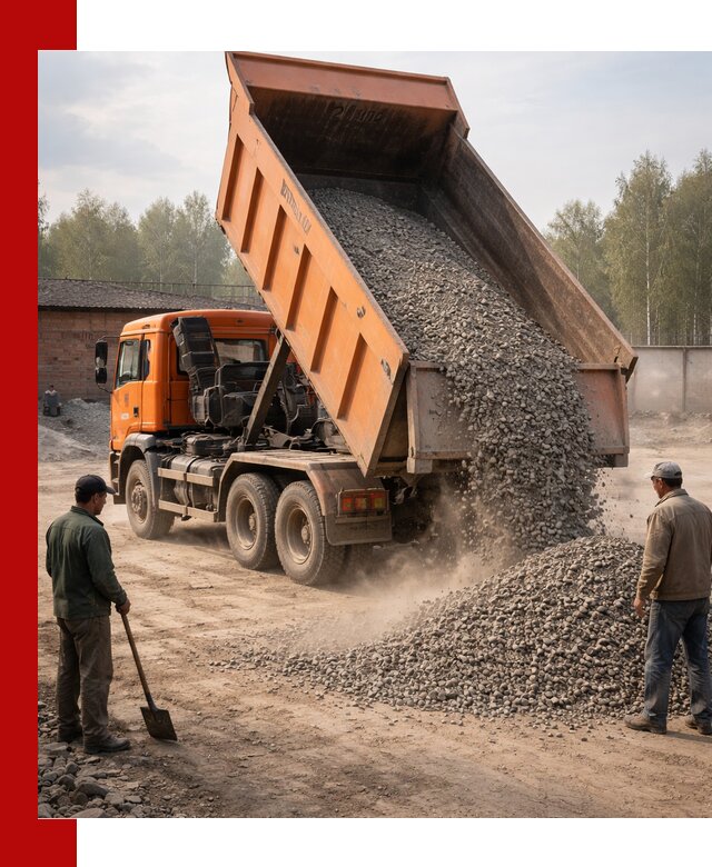 Доставка самосвалом 20 м3 в Мичуринске быстро и надежно